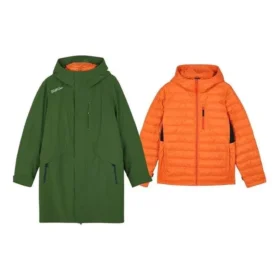 Chaqueta informal con capucha 2 en 1 «Verde Naranja»