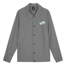 Chaqueta informal con letras estampadas «Gris»