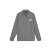 Chaqueta informal con letras estampadas «Gris»