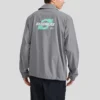 Chaqueta informal con letras estampadas «Gris»