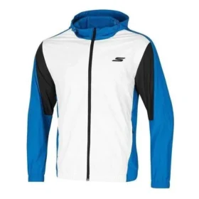 Chaqueta informal tejida «Blanco azul»