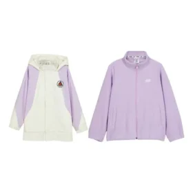 Chaqueta informal tejida «Purple White»