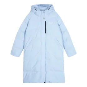 Chaqueta larga básica de plumón «Azul»