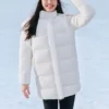 Chaqueta larga de plumón BASIC «Blanco»