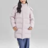 Chaqueta larga de plumón BASIC «Rosa»