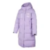 Chaqueta larga de plumón con letras impresas «Purple»