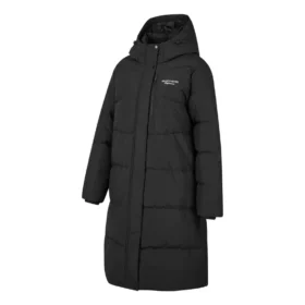 Chaqueta larga de plumón con logo BASIC «Negro»