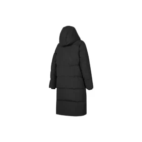 Chaqueta larga de plumón con logo BASIC «Negro»