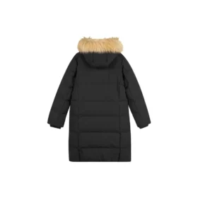 Chaqueta larga de plumón de la serie Casual «Negro»