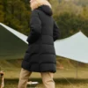 Chaqueta larga de plumón de la serie Casual «Negro»