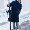 Chaqueta larga de plumón de la serie Lifestyle «Azul»