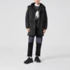 Chaqueta larga de plumón de la serie Lifestyle «Black»