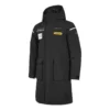 Chaqueta larga de plumón de la serie Performance «Negro, blanco y amarillo»