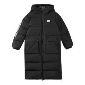 Chaqueta larga de plumón «Negro»