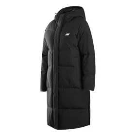 Chaqueta larga de plumón «Negro»