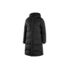 Chaqueta larga de plumón tejida «White Black»