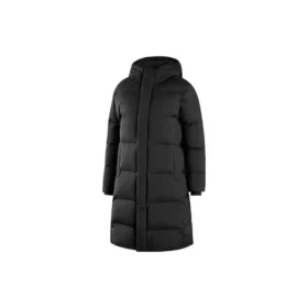 Chaqueta larga de plumón tejida «White Black»