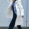 Chaqueta larga de plumón «White»