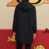 Chaqueta larga informal de la serie CNY «Negro y rojo»