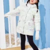 Chaqueta larga informal de plumón «Blanco»