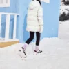 Chaqueta larga informal de plumón «Blanco»
