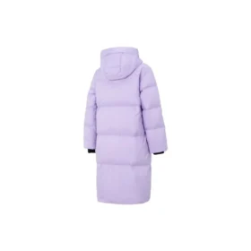 Chaqueta larga informal de plumón «Morado»