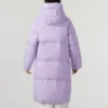 Chaqueta larga informal de plumón «Morado»