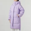 Chaqueta larga informal de plumón «Morado»