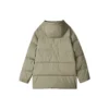 Chaqueta larga informal de plumón «Verde azulado»
