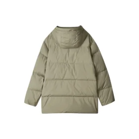 Chaqueta larga informal de plumón «Verde azulado»