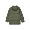 Chaqueta larga informal de plumón «Verde oliva»