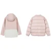 Chaqueta reversible con capucha y cremallera en bloques de color «Rosa Blanco»