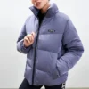 Chaqueta reversible de plumón SKX «Negro Gris Púrpura»