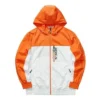 Chaqueta tejida con capucha Skechers x SKX «Blanco Naranja»