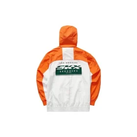 Chaqueta tejida con capucha Skechers x SKX «Blanco Naranja»