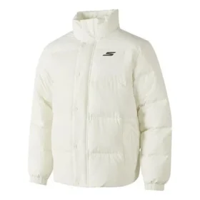 Chaqueta Waterproof de plumón con letras impresas «Blanca»