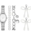Conjunto de relojes Charm Pearl Bows Conjunto de relojes Charm Pearl Bows