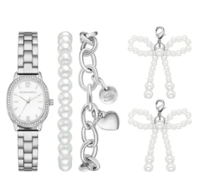 Conjunto de relojes Charm Pearl Bows
