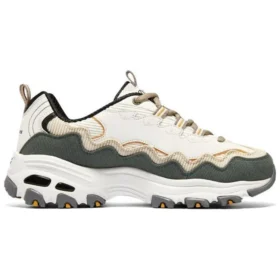 D’ Lites – Zapatos de Fan «Blanco Verde Oliva»