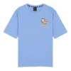 Estampado Transpirable Manga corta Unisex Azul