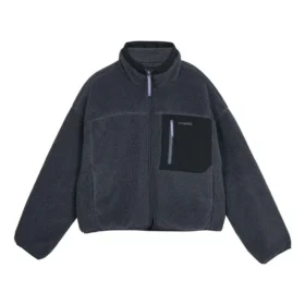 FASHION Chaqueta de punto con patchwork en contraste «Verde azulado»