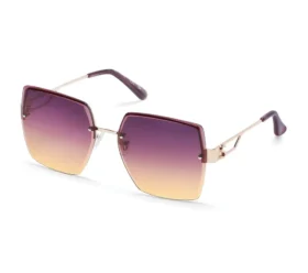 Gafas de sol cuadradas sin montura de gran tamaño