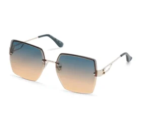 Gafas de sol cuadradas sin montura de gran tamaño