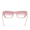 Gafas de sol Elevated Cateye con degradado marmolado Gafas de sol Elevated Cateye con degradado marmolado