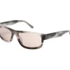 Gafas de sol rectangulares elevadas con diseño de cuerno brillante Gafas de sol rectangulares elevadas con diseño de cuerno brillante
