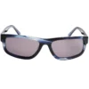 Gafas de sol rectangulares elevadas con diseño de cuerno brillante