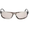 Gafas de sol rectangulares elevadas con diseño de cuerno brillante Gafas de sol rectangulares elevadas con diseño de cuerno brillante