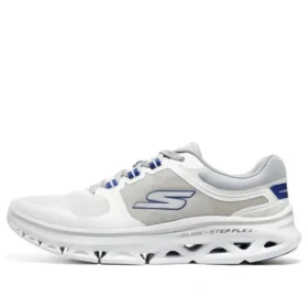 Go Run Glide-Step Flex «Blanco, gris y azul»