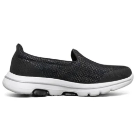 Go Walk 5 Zapatillas sin cordones «Negro Blanco»