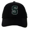 Gorra de béisbol con bordado de la letra S «Negro Verde»